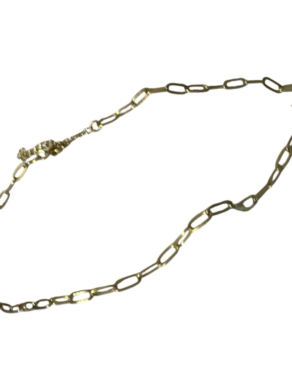 NIB Plunder Gold Open-Link Paperclip Necklace extender stamped nice 😊